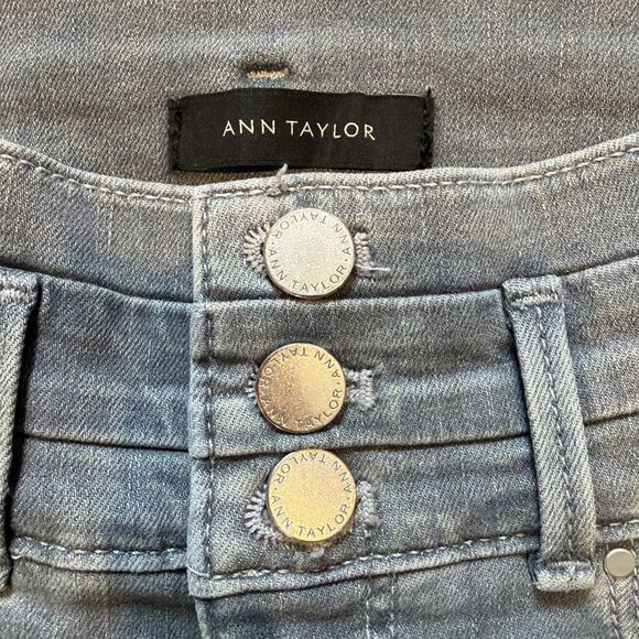 Ann Taylor Pants Women’s 2 High Rise The Skinny In Curvy Gray Wash - Picture 6 of 9